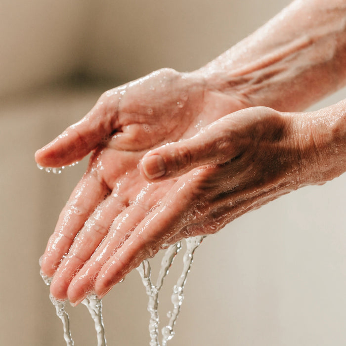 Rinsing gently