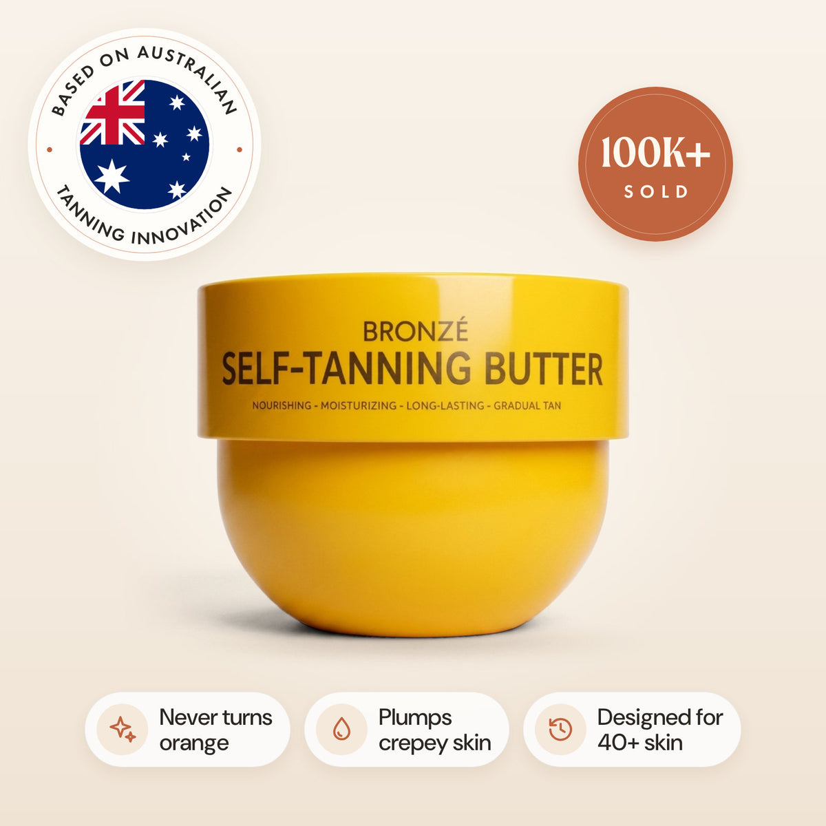 Bronzé Reverse-aging Tanning Butter — based on Australian tanning innovation